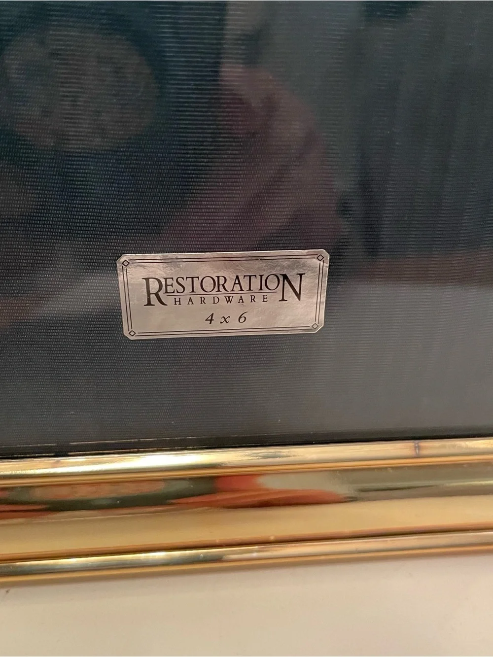 Set Of 2 Vintage Restoration Hardware 4x6 Photo Frames Brass